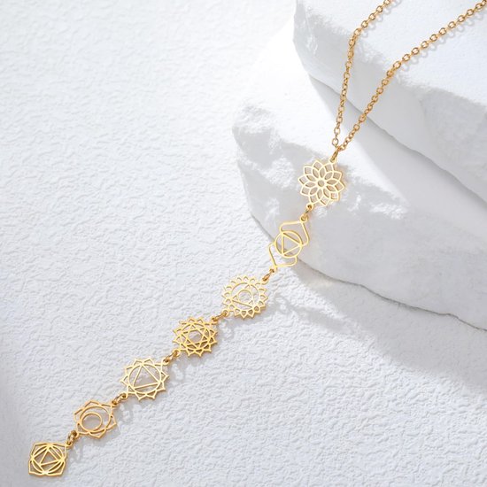 SolidKeus - 7 Chakra Ketting van Roestvrij Staal voor Spirituele Genezing van solidkeus — afbeelding 4