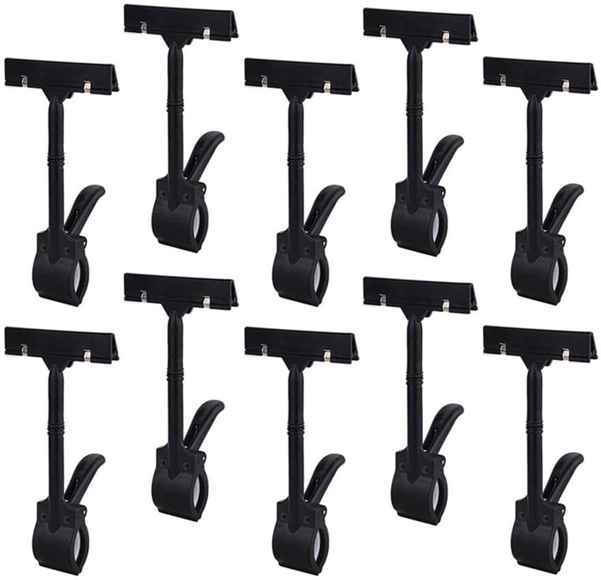 SolidKeus - 10 Stuks Verstelbare Prijsdisplay Clips