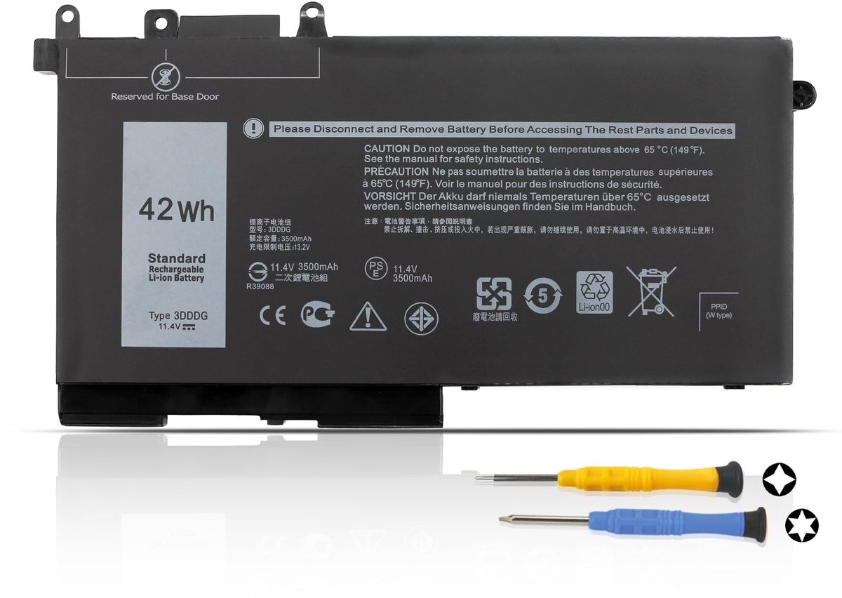 SolidKeus - Laptop Accu voor Dell Latitude en E-Series