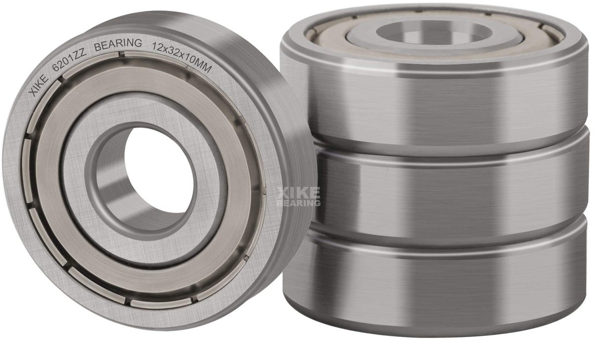 SolidKeus - Set van 4 Sealed Kogellagers 12x32x10mm in Chroomstaal