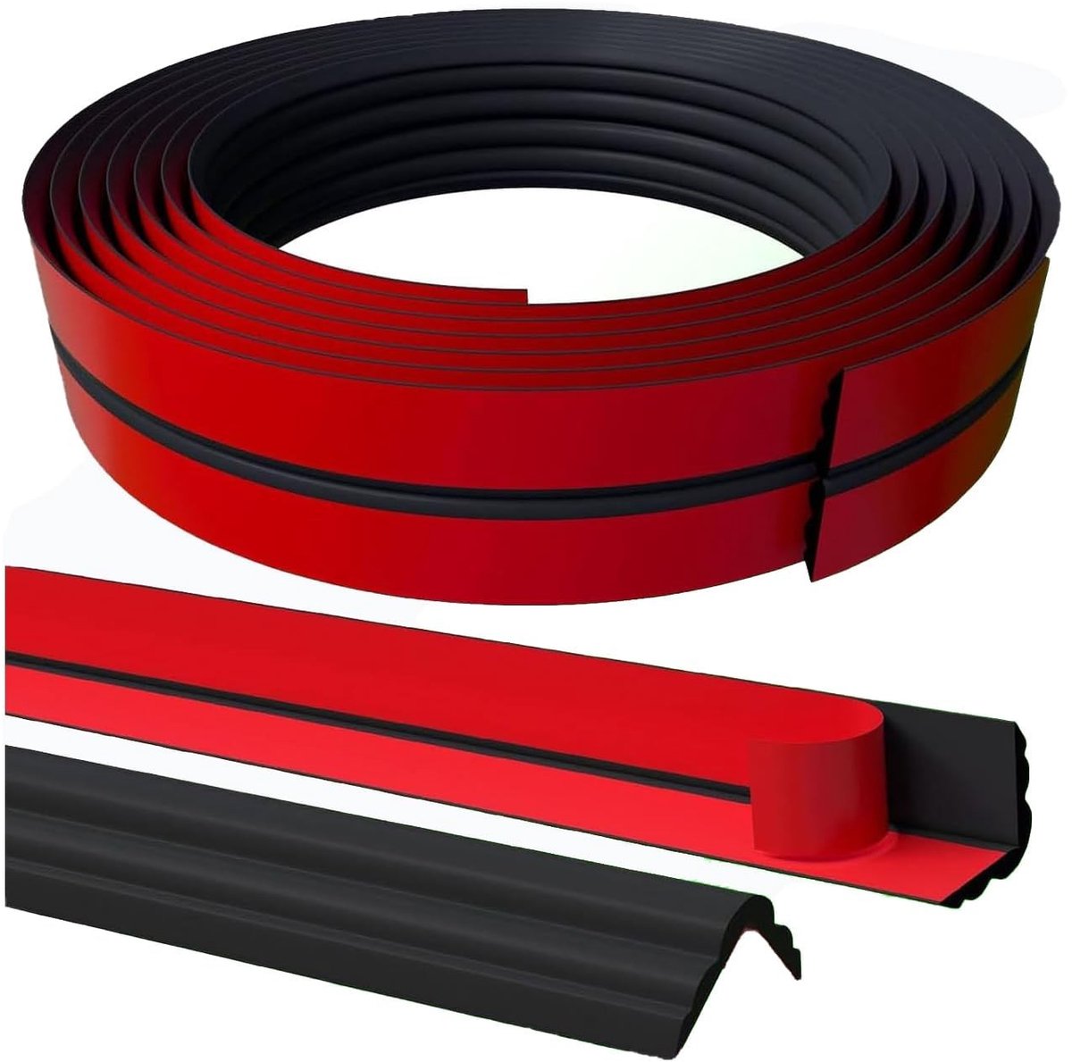 SolidKeus - Zelfklevende Decoratieve Strips Yin en Yang (Zwart)