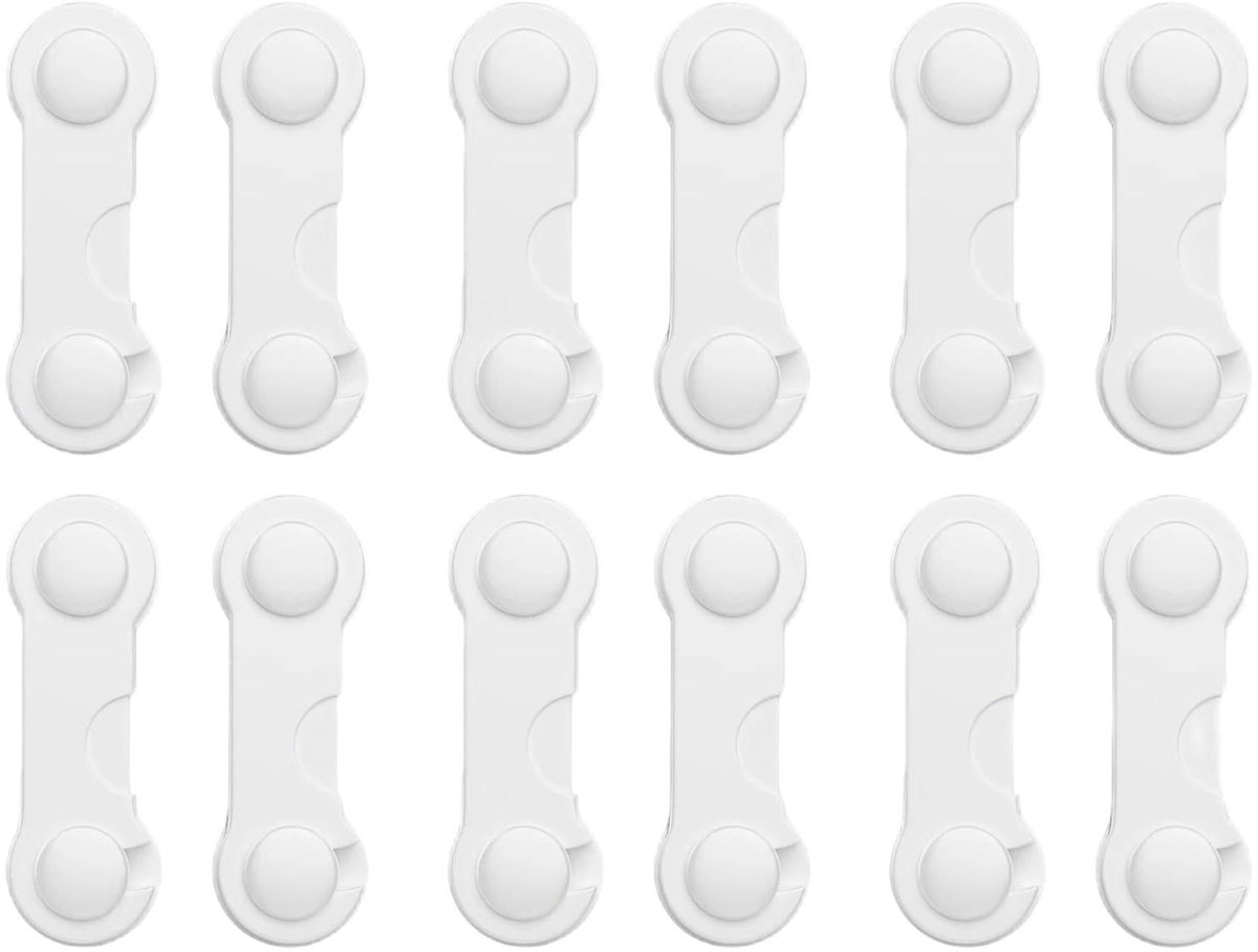 SolidKeus - 12 Zelfklevende Veiligheidssloten voor Kinderen