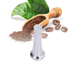 SolidKeus - Koffie Tamper 30 mm Roestvrijstaal met Platte Basis
