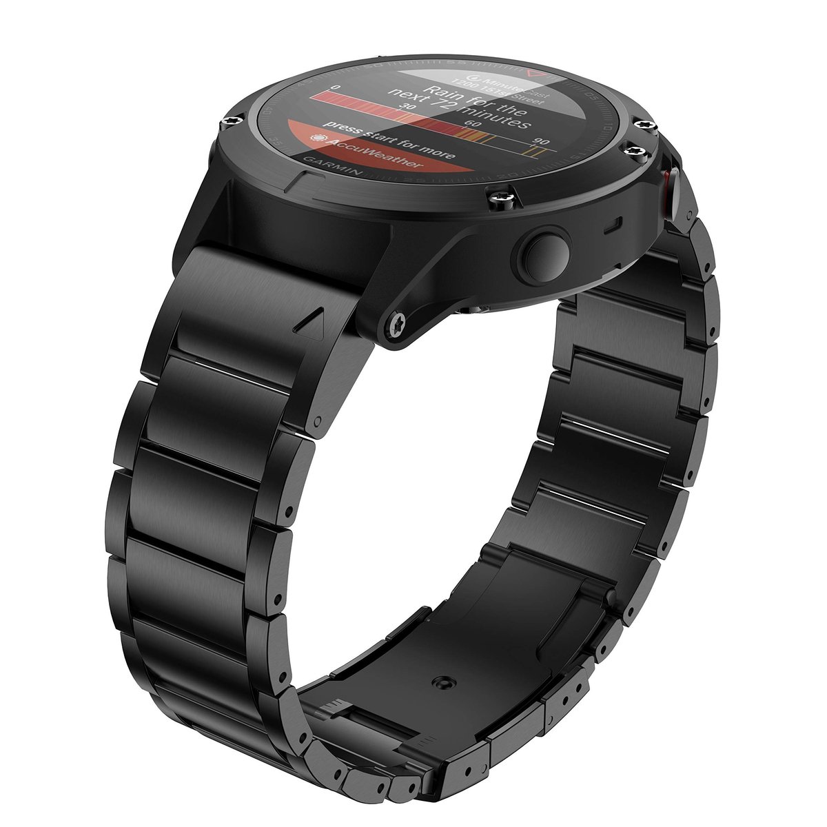 SolidKeus - Titanium Legering Horlogeband voor Garmin Fenix 6X en 5X