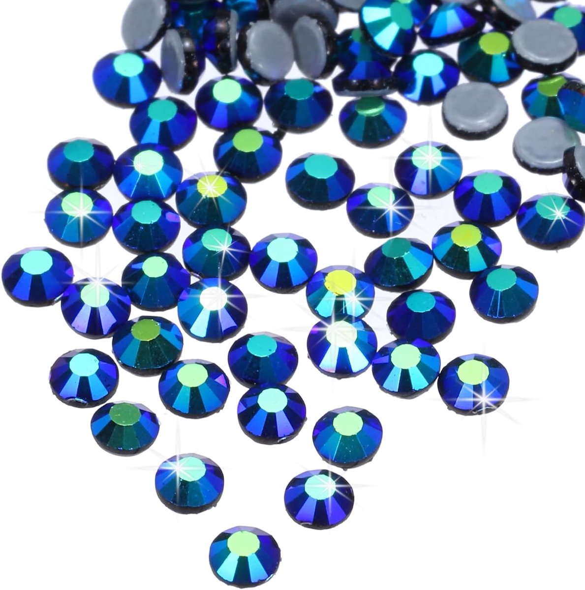 Strassteentjes, platte rug, kristalglazen stenen voor knutselen, kleding, doe-het-zelf decoratie, SS16, 4 mm, 1440 stuks