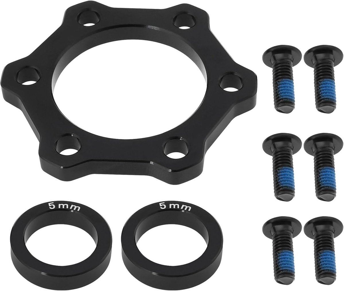 1 Set of Bike Hub Adapter Disc Brake 100-110x15mm 5mm Thick Bicycle Brake Disc Conversion Base Compatible with Boost Hub Conversion Bicycle (Front)