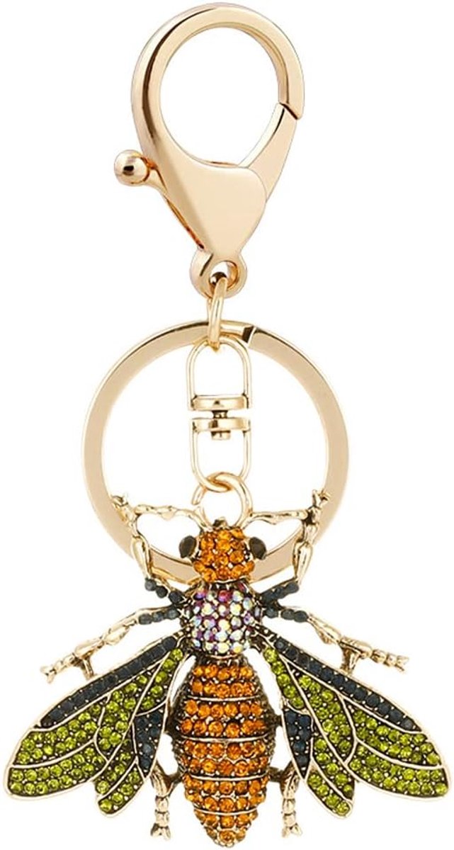 Sleutelhanger Bee Hanger Sleutelhanger Strass Crystal Insect Sleutelhanger Auto Sleutelhanger Sleutelhanger Handtas Portemonnee Charme, Cadeau Ideeën voor Haar, Ideeën voor Uitwisseling van