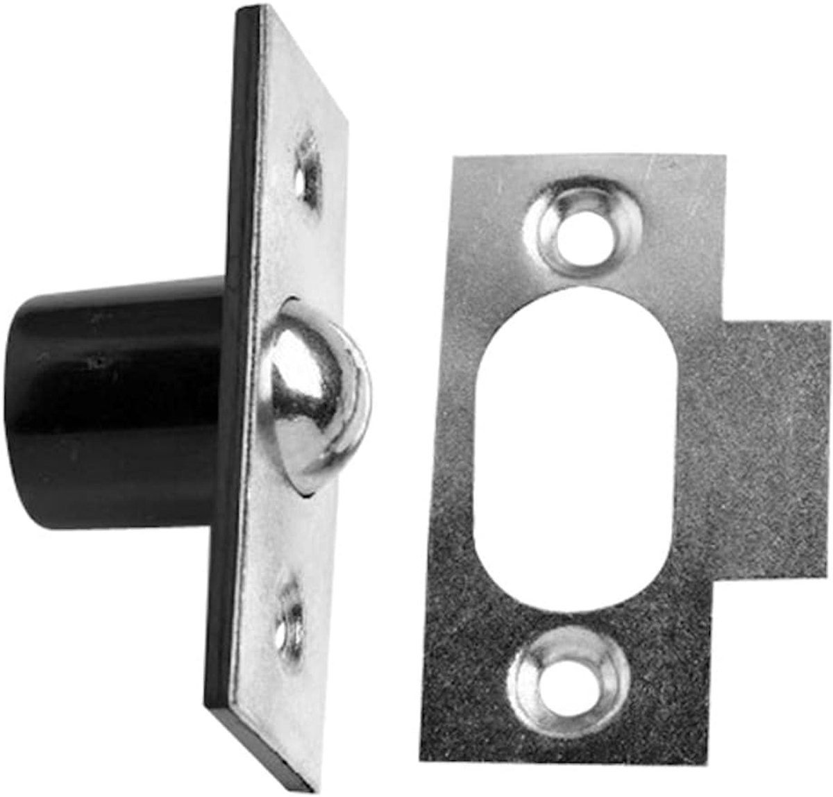 Hardware BH03030 kogelsnapper 16 mm, vernikkeld, wit