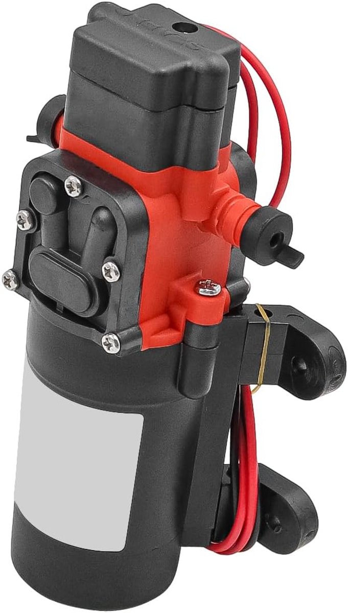 12 V DC, membraanpomp, zelfaanzuigende sproeipomp met drukschakelaar, membranen voor hogedrukpomp, 12 volt voor campers, campers, boten, gazon