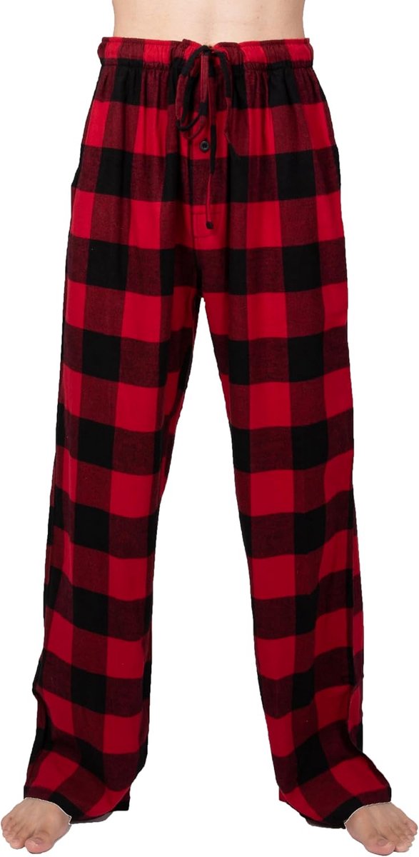 100% Katoen Flanel Comfortabele Pyjama/Lounge Bottoms Met Zakken