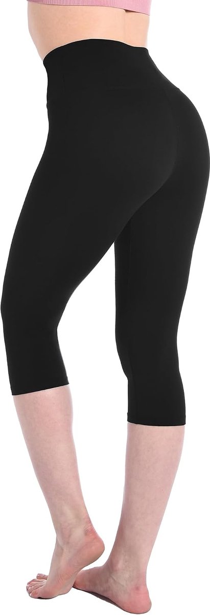 Leggings voor dames, met hoge taille, zwarte Leggings voor dames, fitness, sport, training