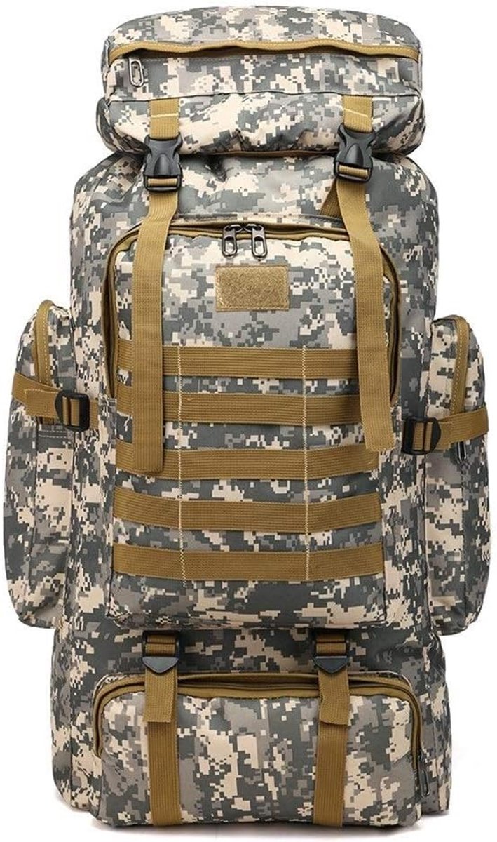 Uitje reisrugzak grote capaciteit 80L rugzak camouflage bergbeklimmen tas (Color : Urban Camouflage)
