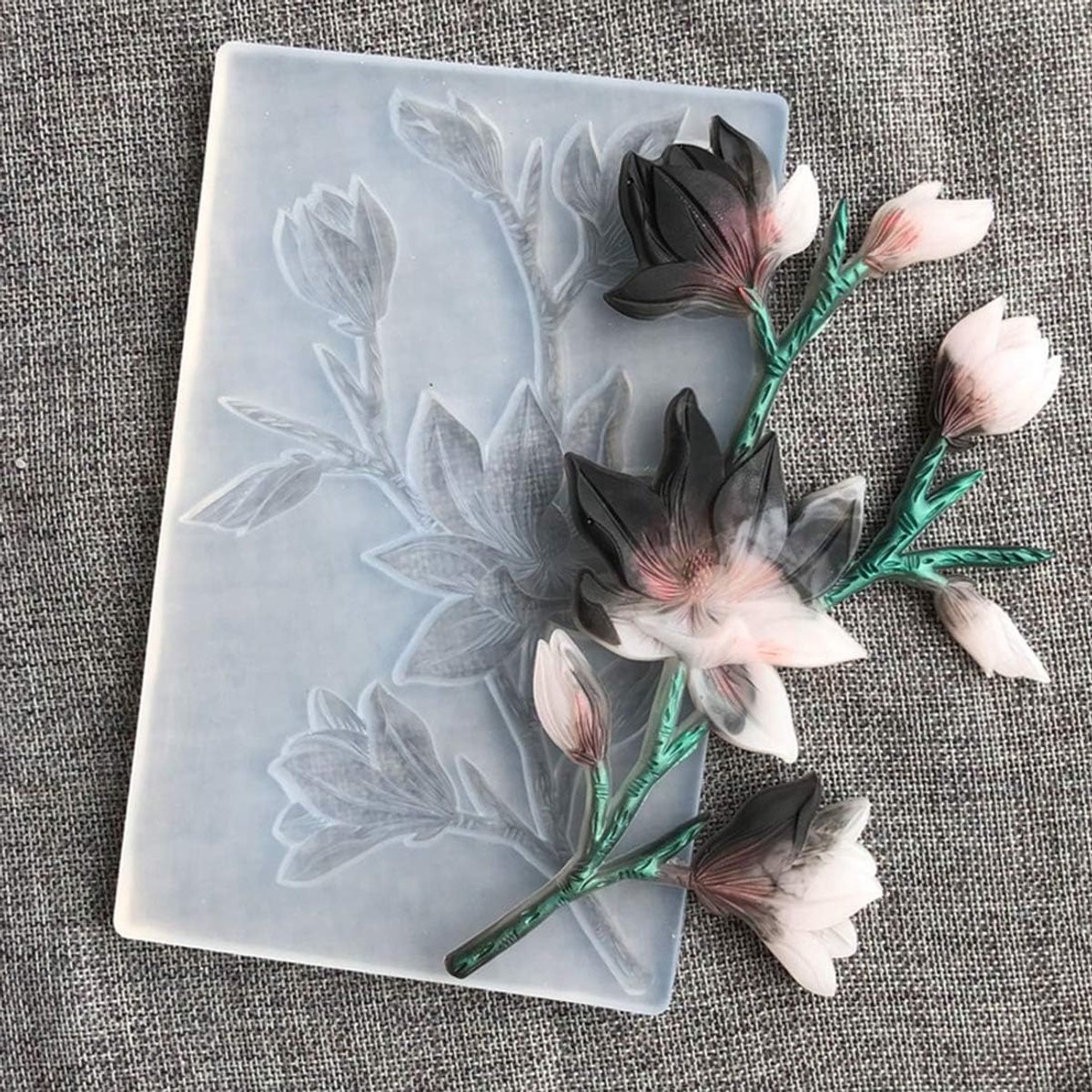 Bloem Siliconen Mal 3D Flower Resin Mold Boeket Hars Mallen Sieraden Gietvorm voor DIY Fondant Cake Decoratie Ambachten Hanger
