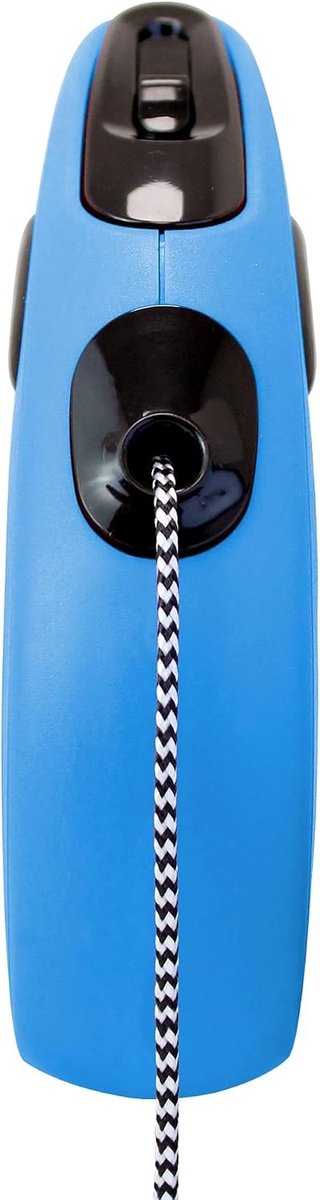 Hondenriem 5 meter - Blauw - Medium 5 m - Intrekbare Koordriem voor Honden tot 20 kg - Met Reflecterende Band