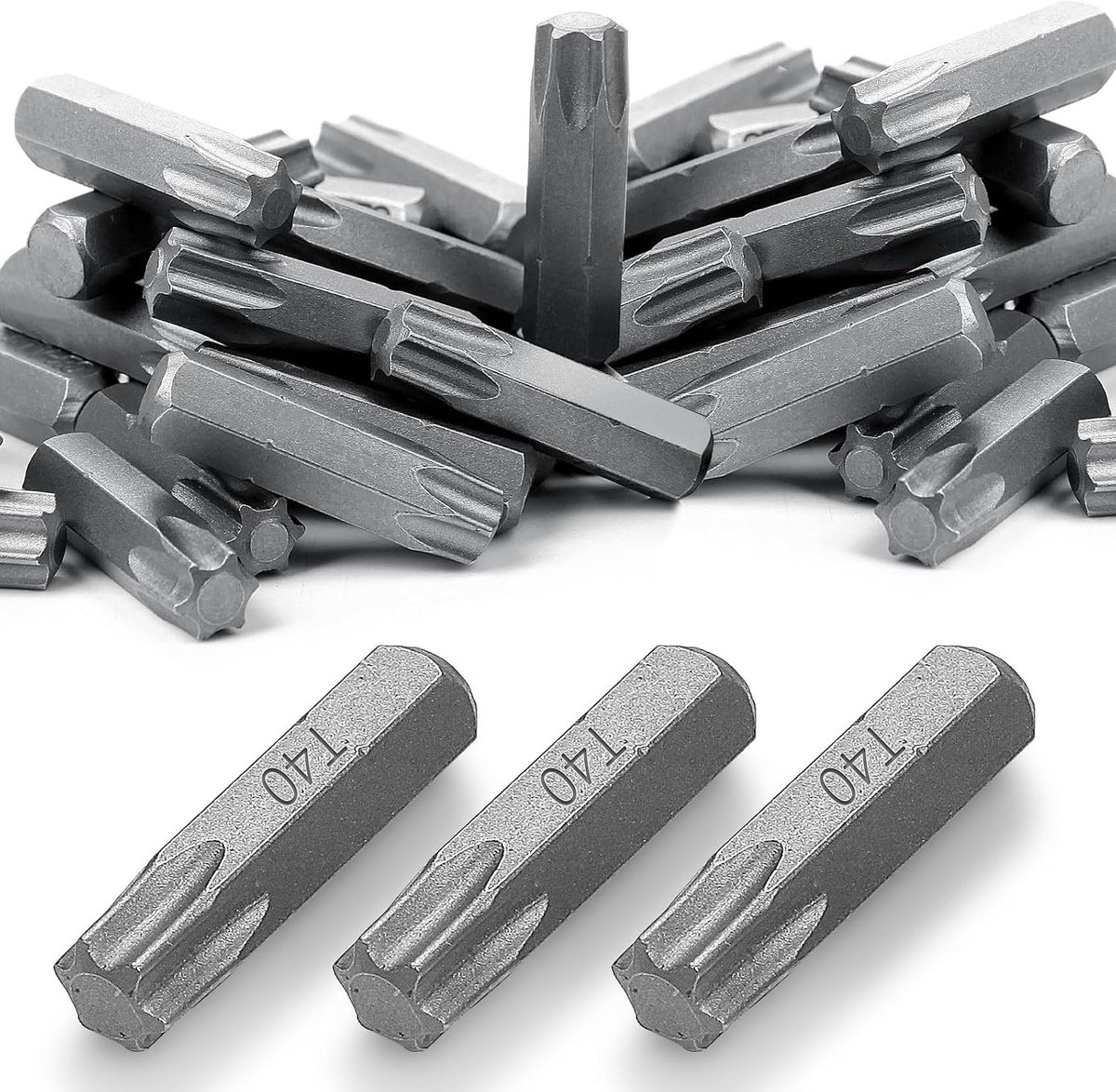 Bit Sortiment T40 - 30 Stuks Torx Vervangbits 25mm - Chrome Vanadium Stalen Schroevendraaier Bits voor Precisiewerk en Klusprojecten