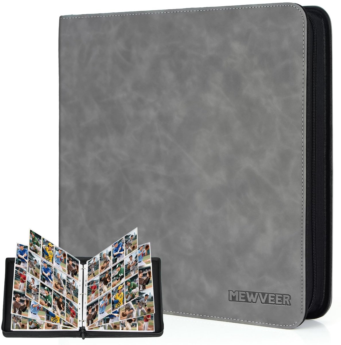 SolidKeus - 12 Pockets Kaartfolder voor 960 Kaarten met Ritssluiting
