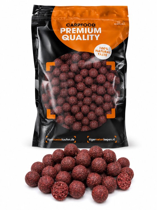 Bloodworm Halibut Boilies 2,5KG - Karper Boilies - Karpervissen - Boilies - Karper Aas - Karper Vissen - Karper Voer - Karper - 15, 20 of 24MM van Merkloos — afbeelding 3