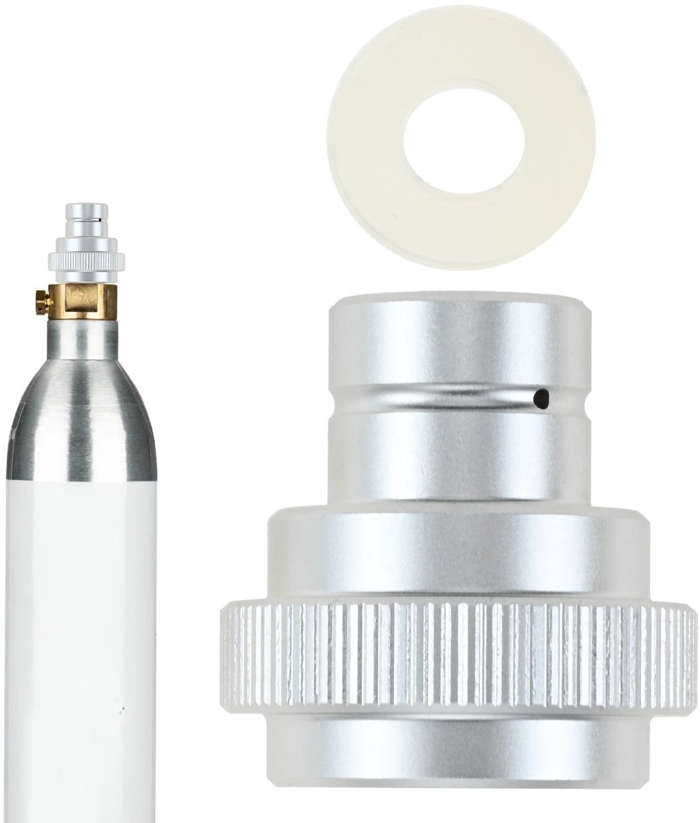 SolidKeus CO2 Quick Adapter voor SodaStream met TR21-4 Draad