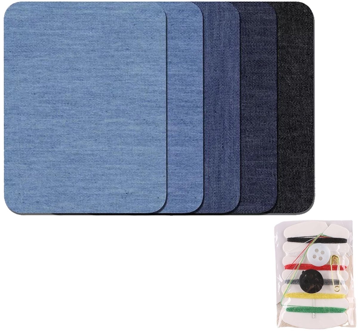 SolidKeus - Set van 5 Strijkpatches voor Kledingreparatie
