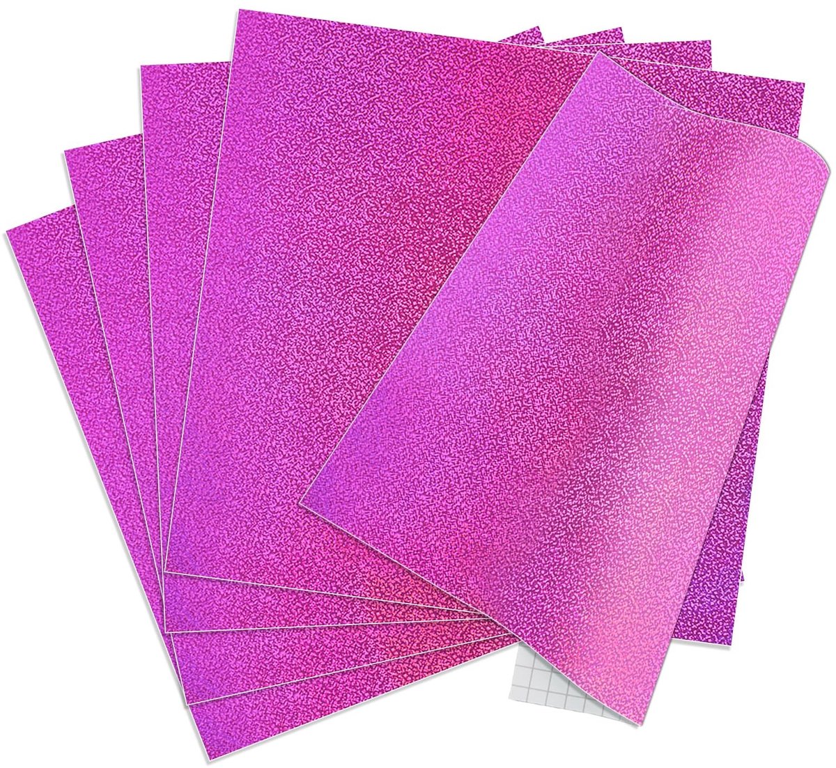 SolidKeus - Zelfklevende Glitter Plotterfolie in Paars voor Creatieve Projecten