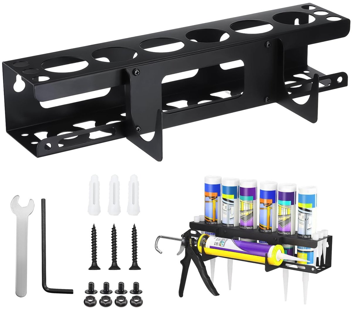 SolidKeus - Multifunctionele Spuitbushouder met 6 Gaten