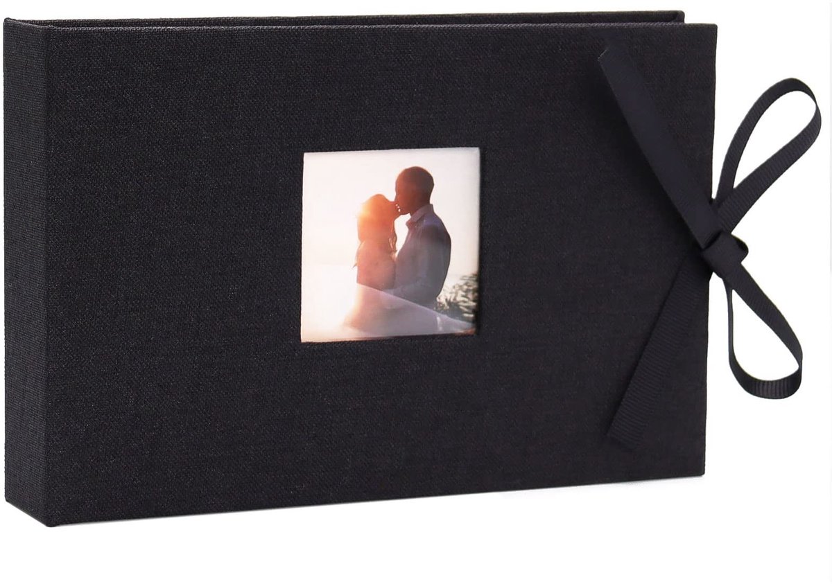 SolidKeus - Mini Fotoalbum 10x15 cm, Linnen Kaft, voor 52 Foto's