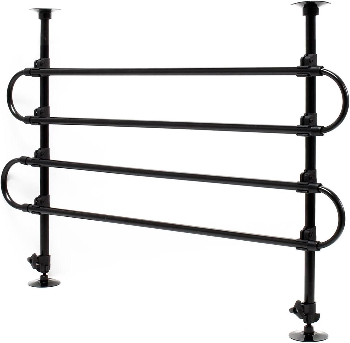 Hondenrek Auto - Hondenhek Bagagehek - Veilig Transport - Traploos Verstelbaar - 60-117x82-140 cm - Zwart