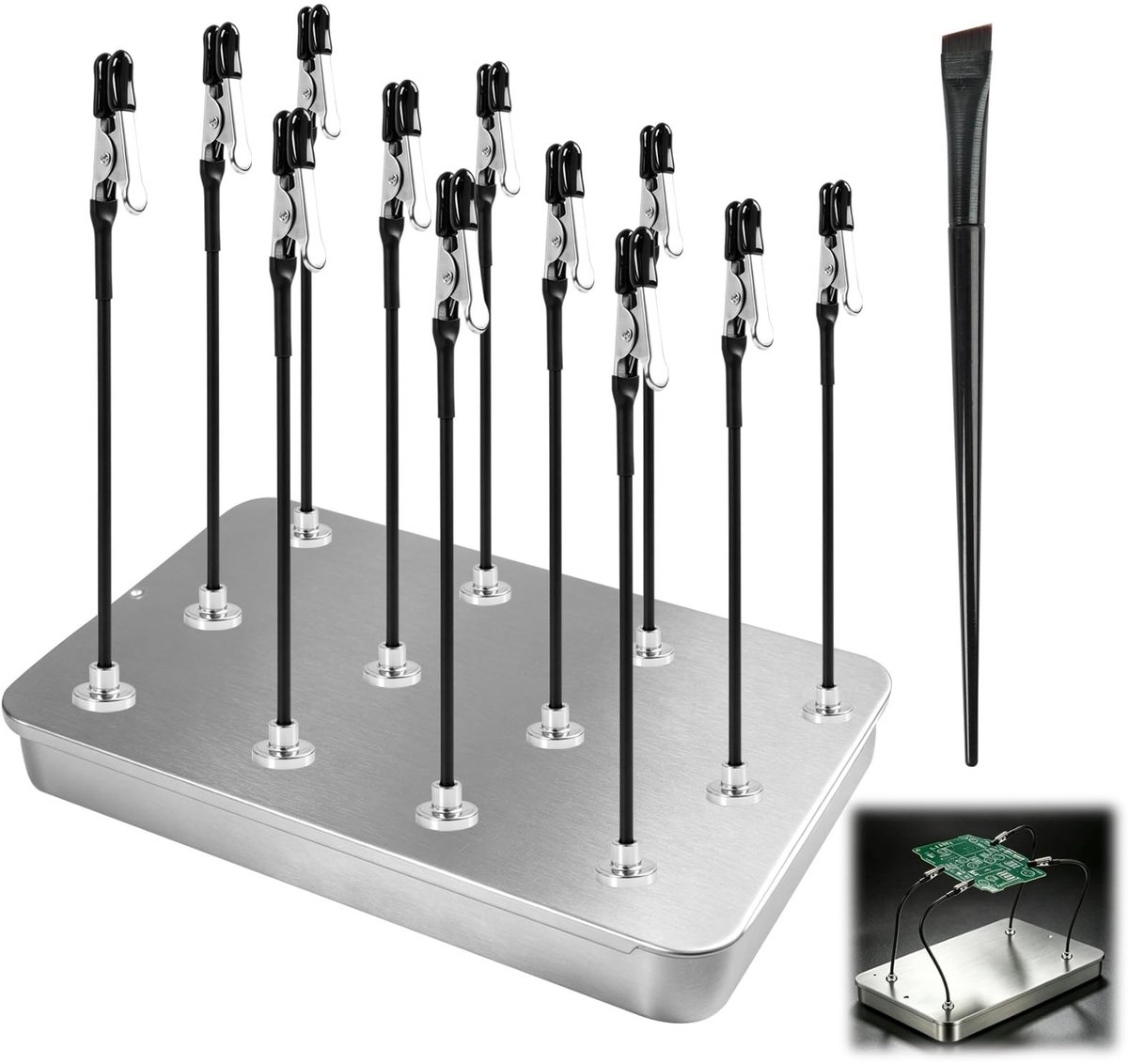 SolidKeus - Set van 12 Magnetische Krokodillenklemmen voor Precisiewerk