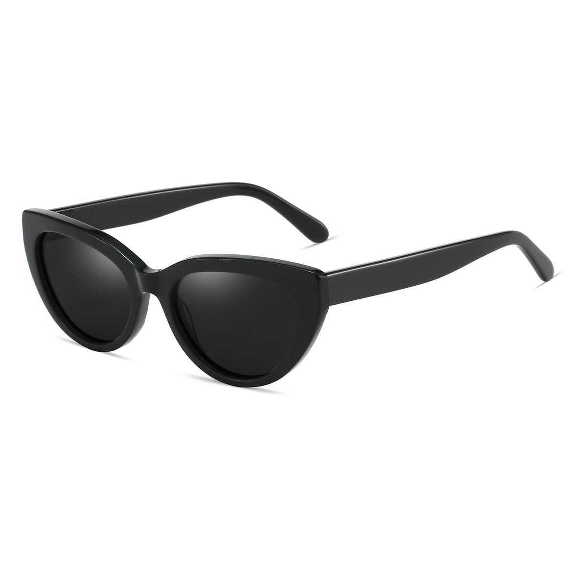 SolidKeus - Trendy Polarized Zonnebril met Retro Cateye Frame en UV400 Bescherming