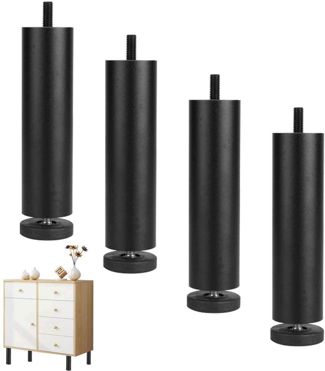 SolidKeus - Verstelbare Aluminium Meubelpoten 20 cm Set van 4