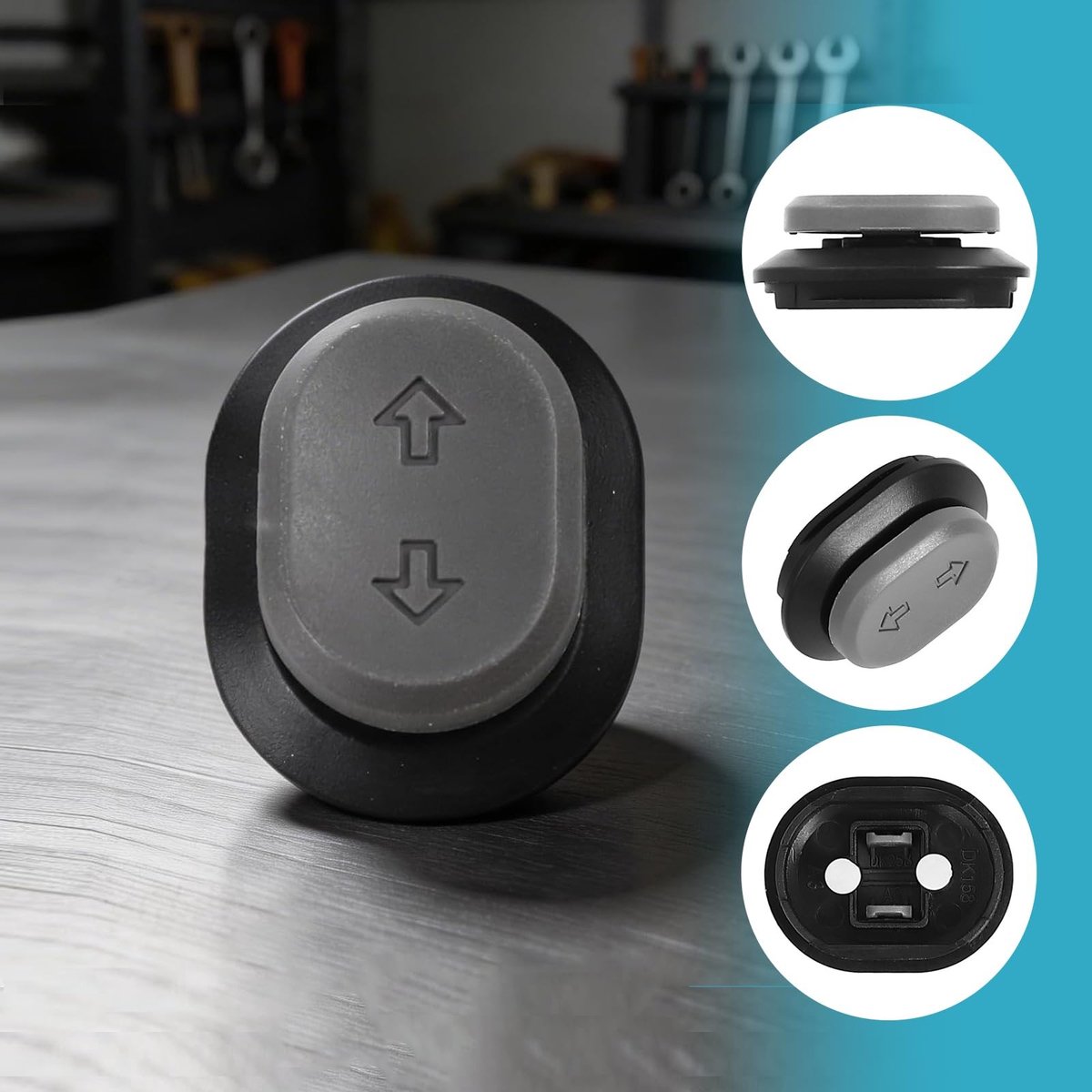 SolidKeus - Reserveknop met Deksel voor Elektrische Step