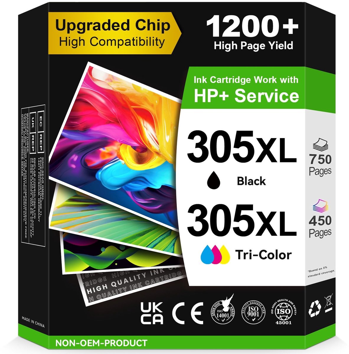 SolidKeus - Inktcartridges 305 XL voor HP printers
