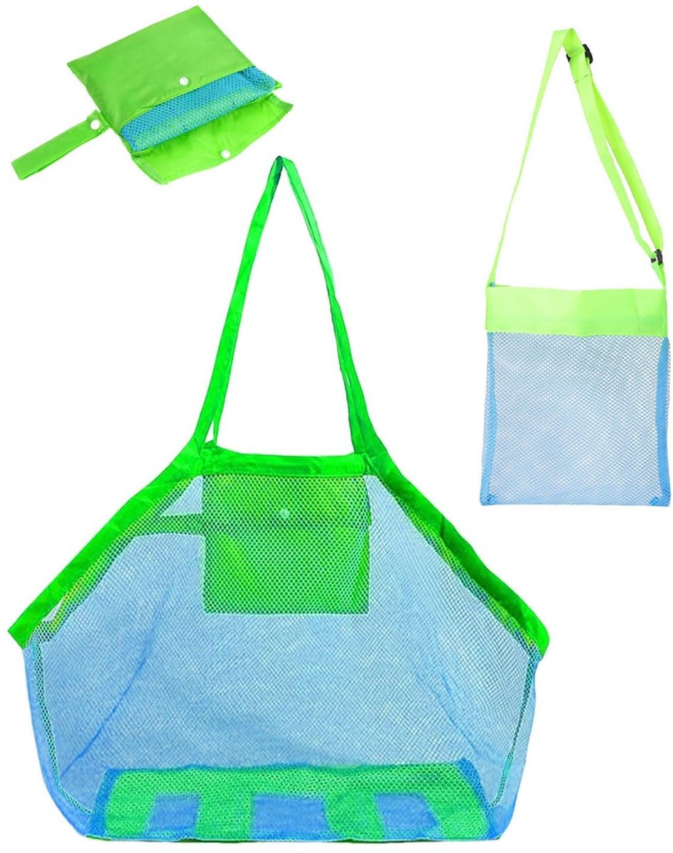 SolidKeus - Opvouwbare Strandtas, Set van 2, Waterdicht en Lichtgewicht