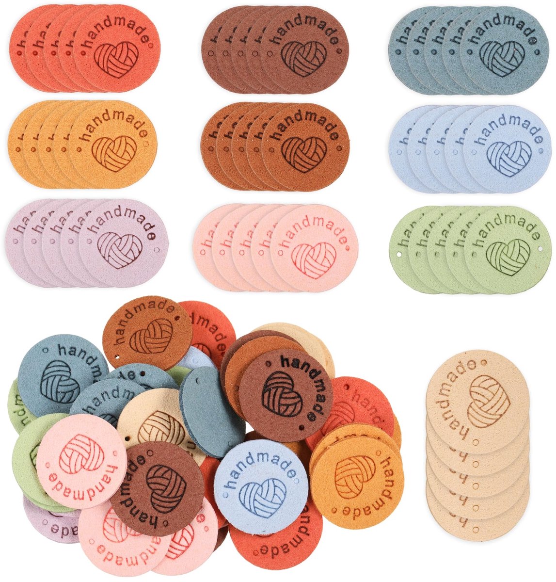SolidKeus - Set van 50 Handgemaakte Labels voor Naai- en DIY Projecten