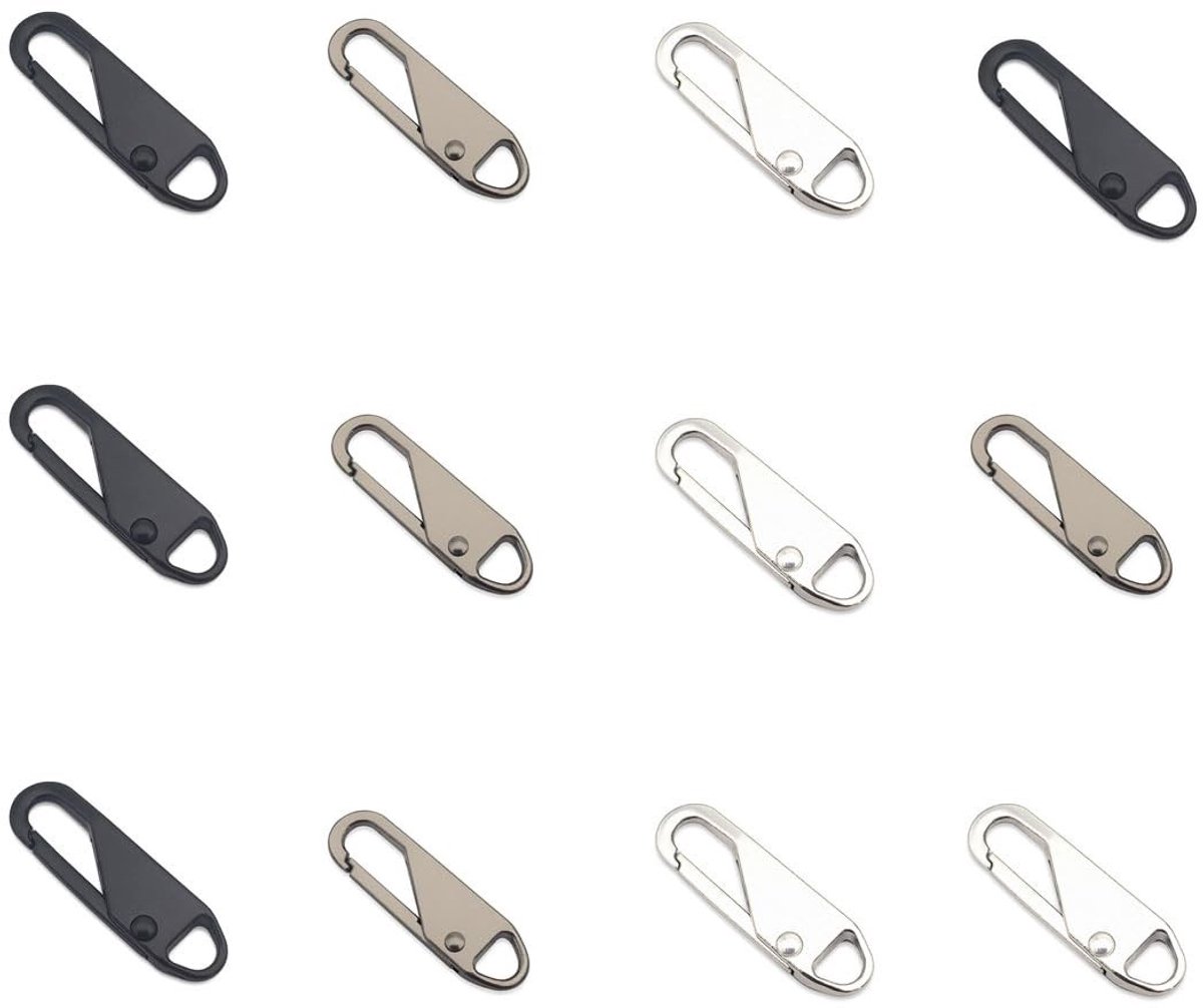 SolidKeus - Set van 12 Vervangbare Zipper Hangers voor Kleding