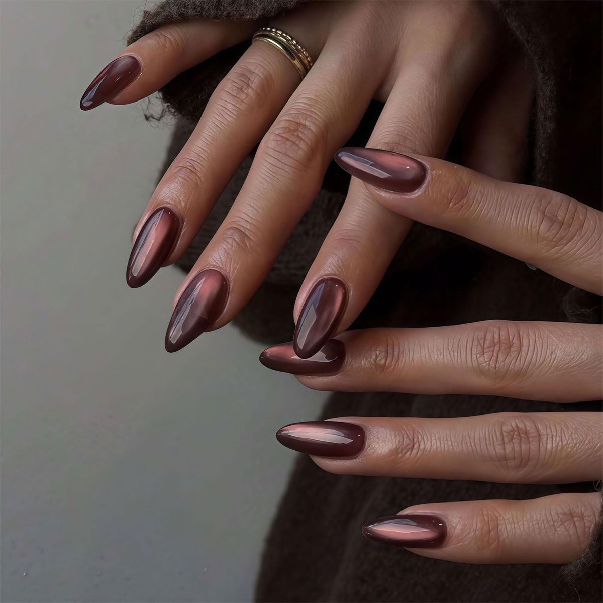 SolidKeus - 30-delige Kattenogen Kunstnagels met Hoogglans Afwerking