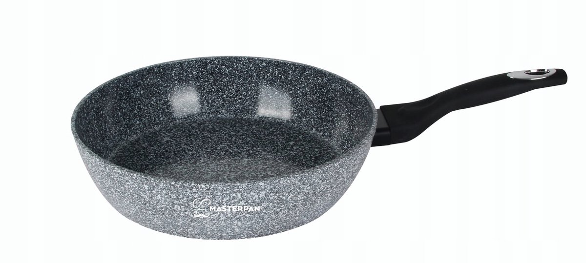 Masterpan Diepe Koekenpan met Marmere Coating - 24 cm