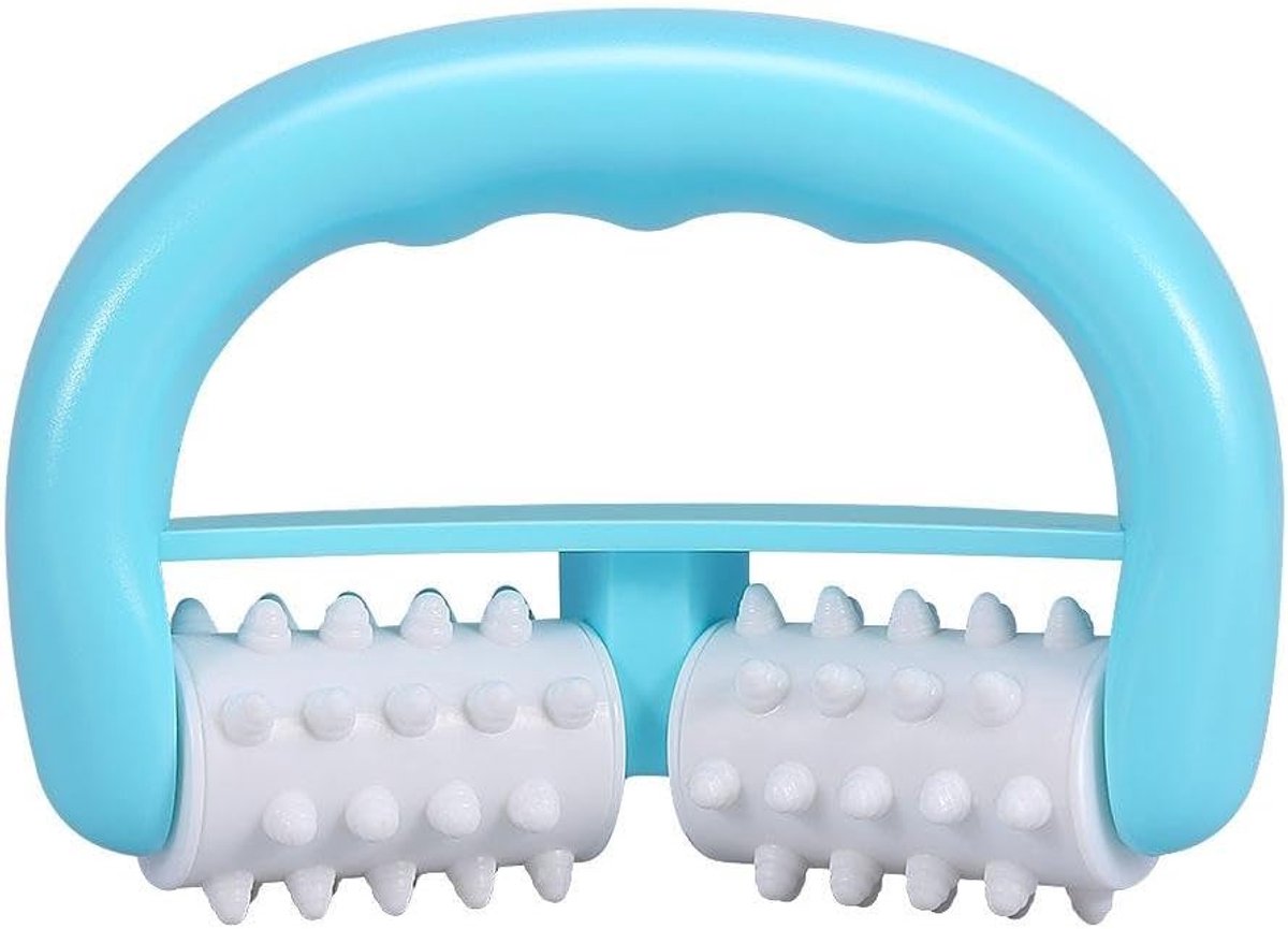 1 stuk - massager - plastic rollen - huishoudelijke massager - geschikt voor hele lichaam ontspanning - verlichting van vermoeidheid - 16 * 12 * 7 cm - blauw