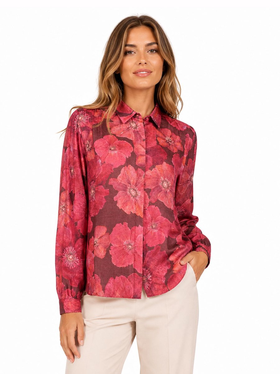 Geisha blouse bloemen 63655-20 maat S