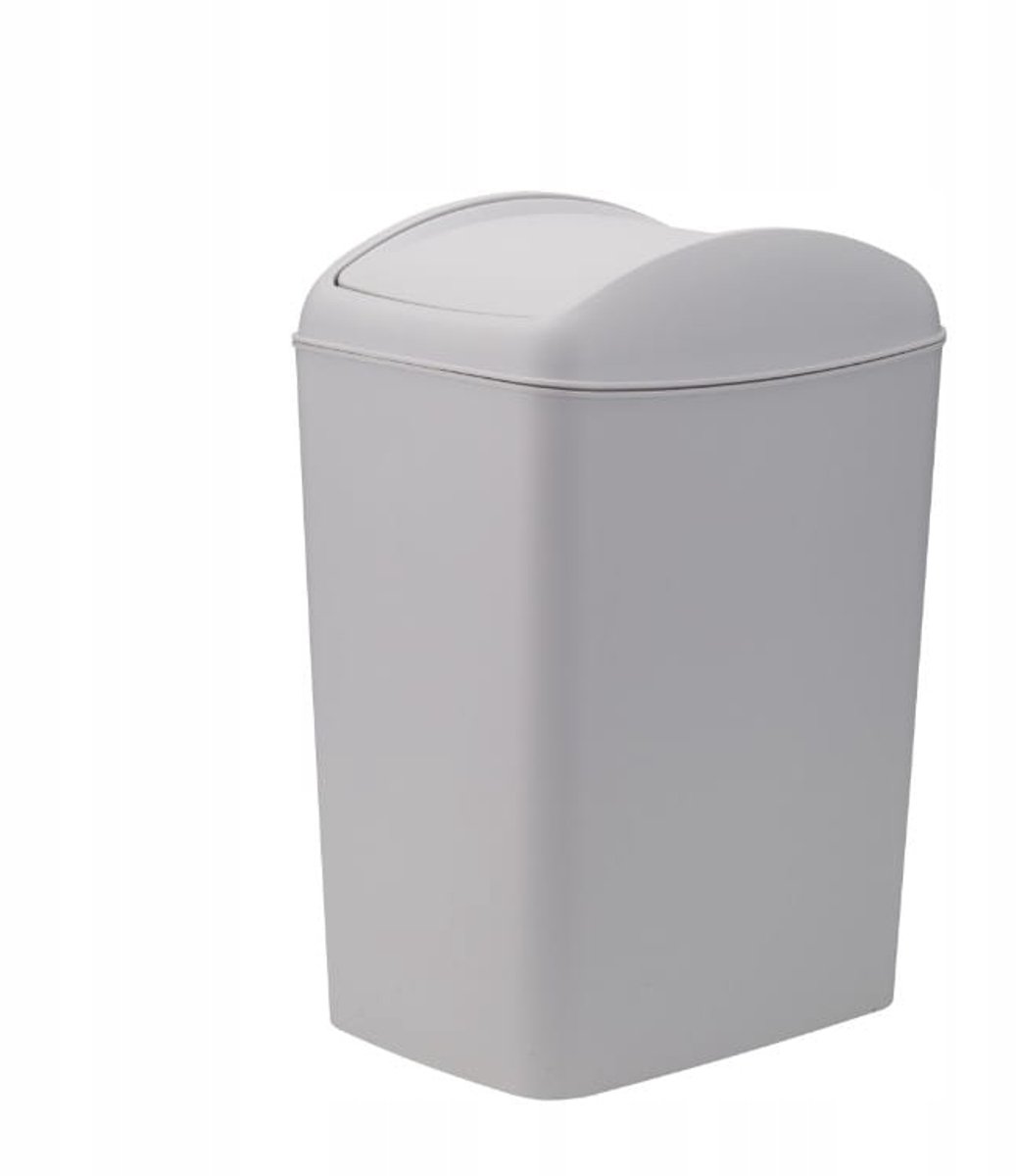 Merkloos Slim Afvalbak 5L - Compacte Vuilnisbak voor Keuken en Badkamer