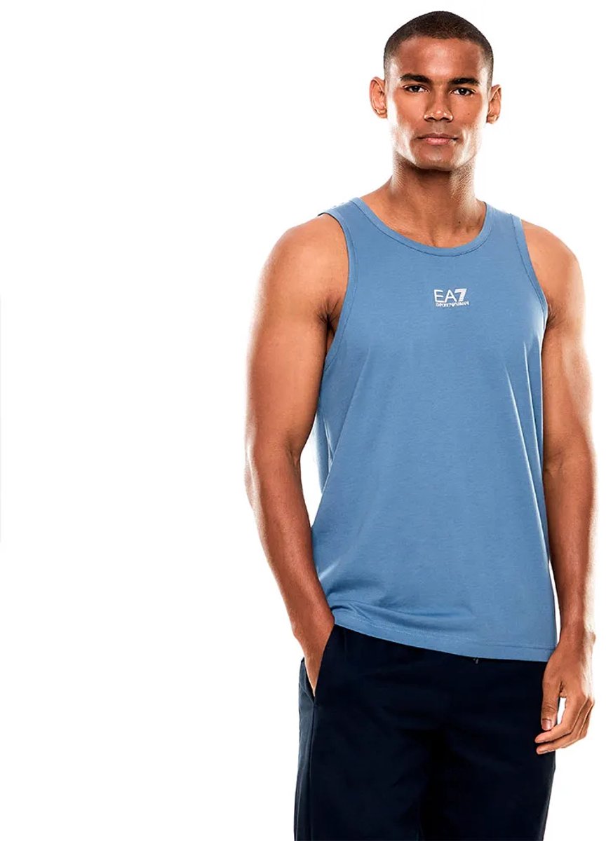 Ea7 Emporio Armani 7m000295_af10375 Mouwloos T-shirt Blauw M Man