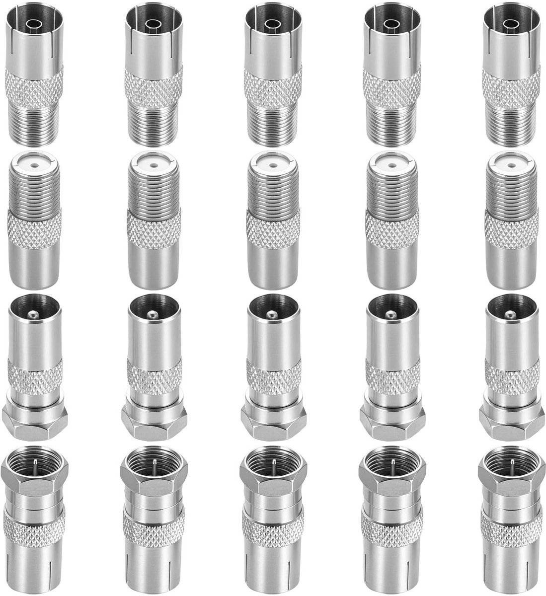 SolidKeus - 20 Stuks F-stekkers voor Satellietkabels