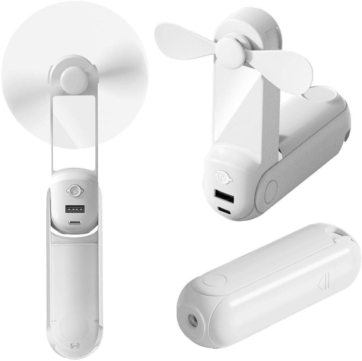 SolidKeus - Multifunctionele Mini Handventilator met Accessoires