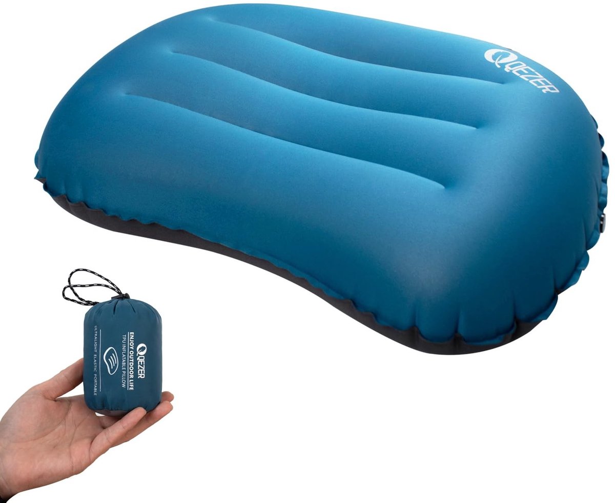 SolidKeus - Ultralicht Opblaasbaar Campingkussen voor Buitenavonturen