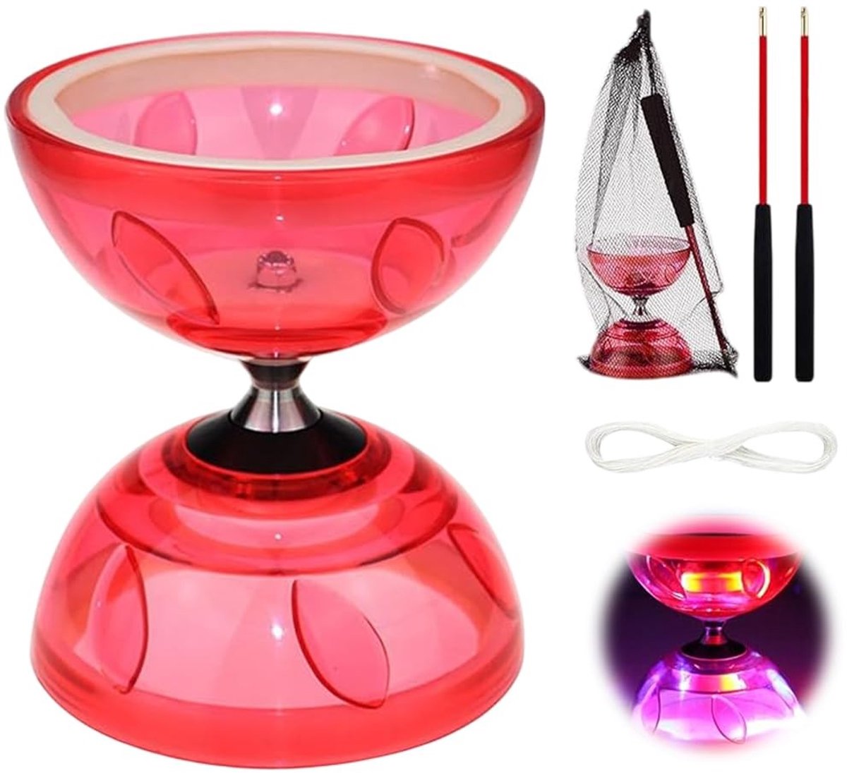 SolidKeus - Led Diabolo met Kogellagers voor Jongleren en Spelplezier