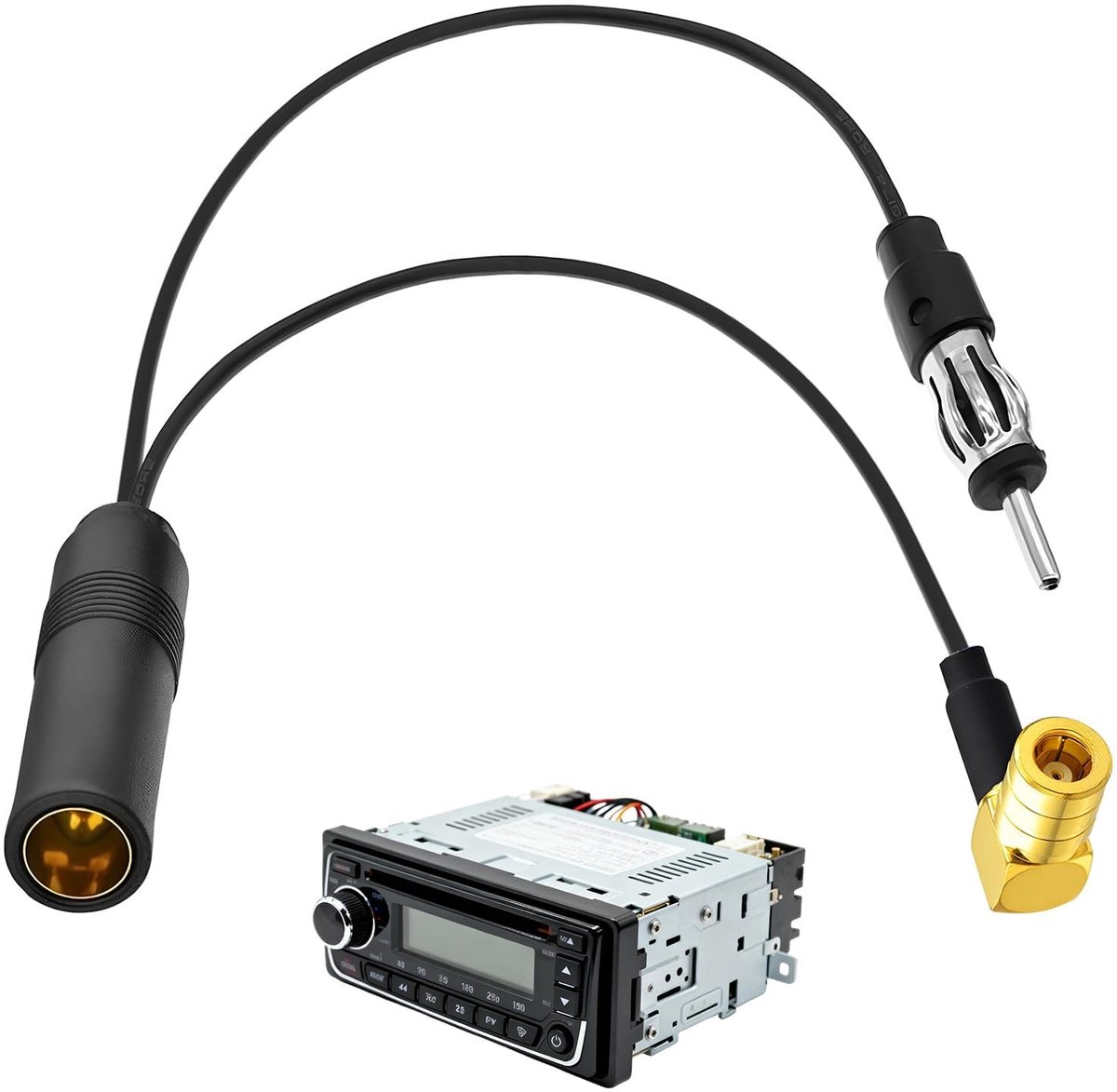 SolidKeus - DAB/DAB+ Antenna Splitter met SMA en DIN Plug