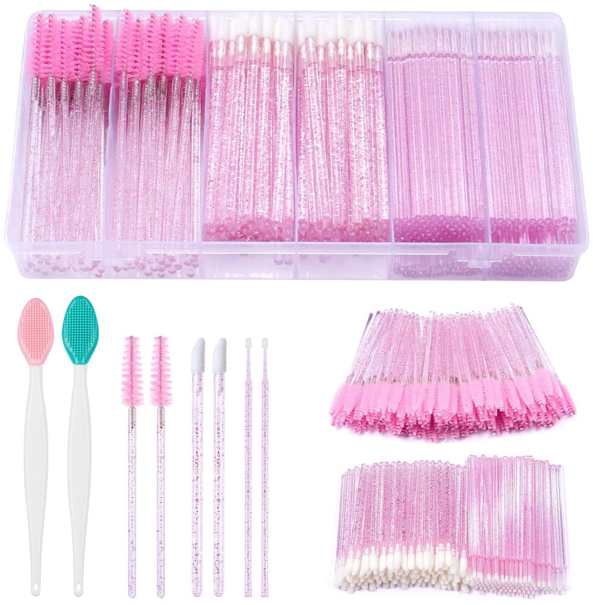 SolidKeus - Set van 302 Wegwerp Wimperborstels en Applicators