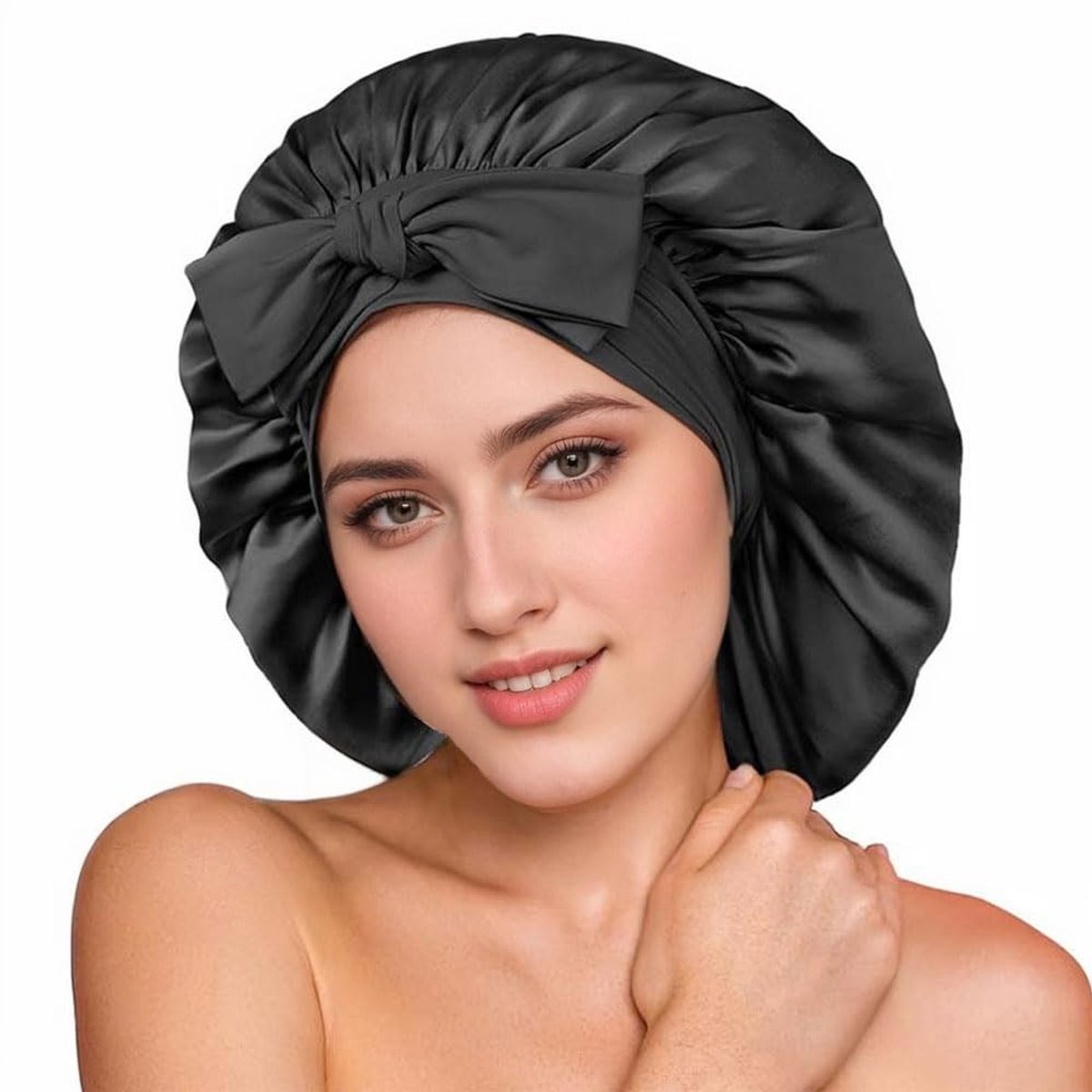 SolidKeus - 100% Zijde Slaapmuts voor Bescherming van Lang Haar