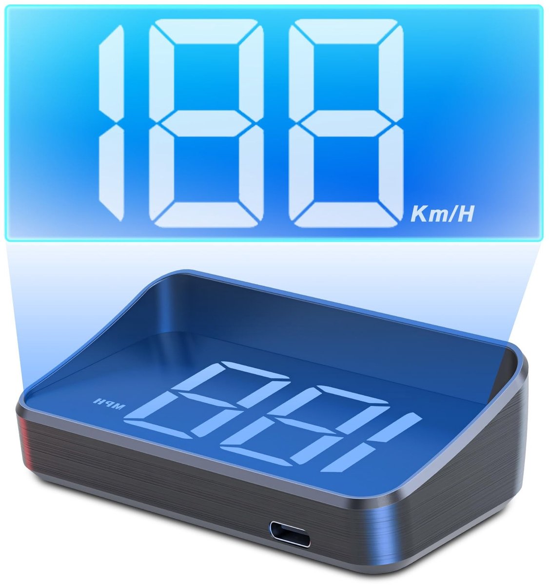 SolidKeus - HUD Snelheidsmeter Projector met GPS en Automatische Helderheid