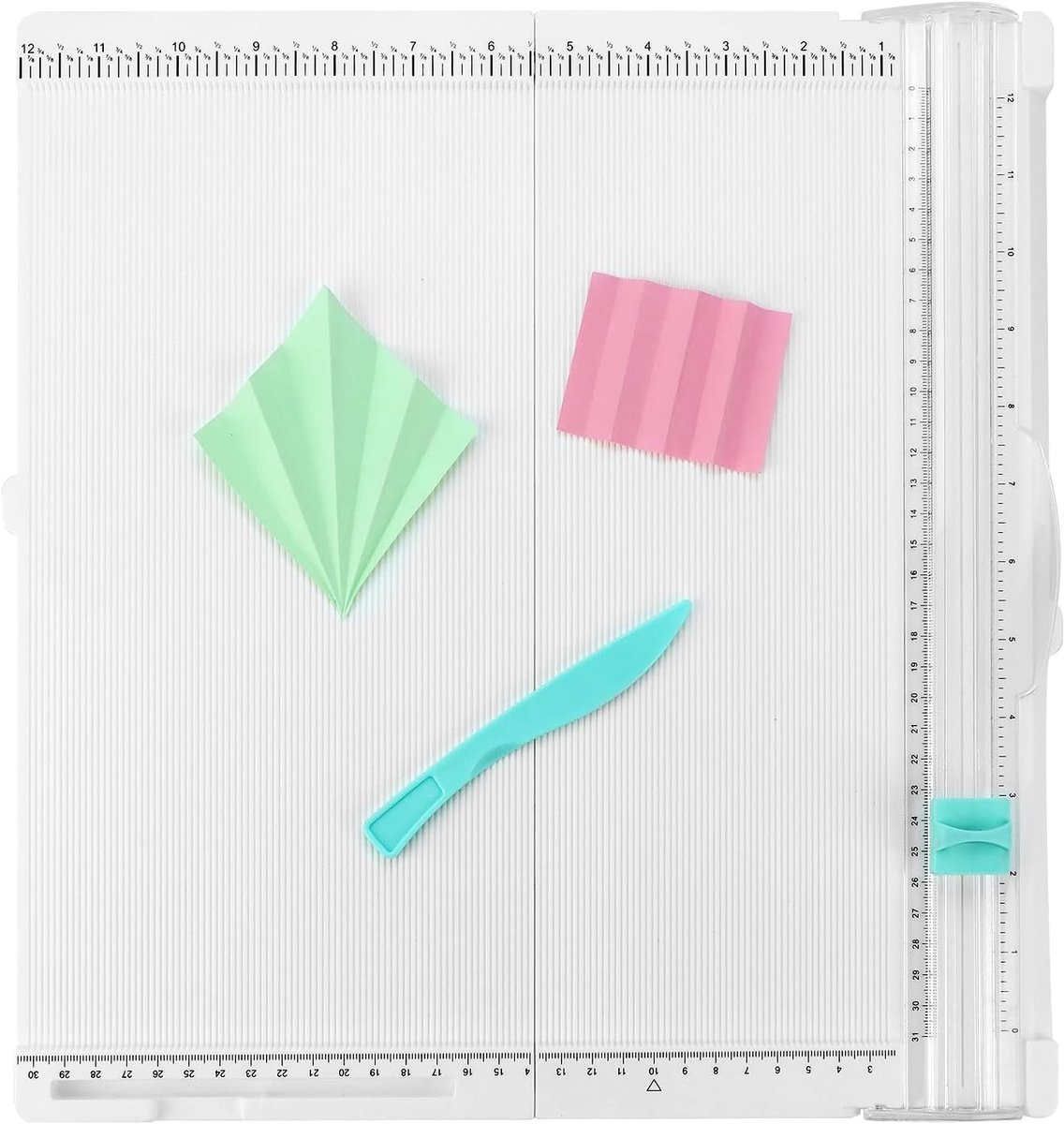 Papier snij- en vouwbord 35 x 36 cm met vouwfunctie voor scrapbooking, kaarten en knutselen